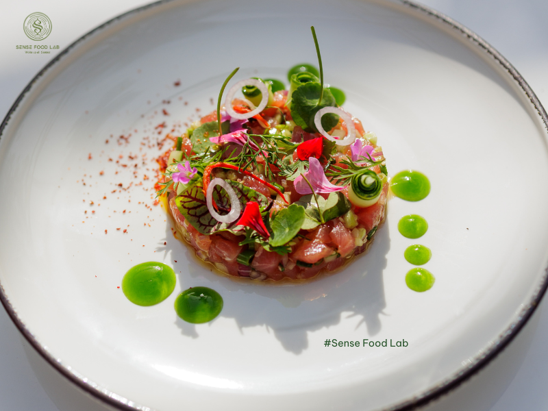 công thức tartare cá ngừ